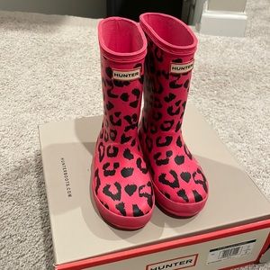 Hunter Leopard pro by rain boots
